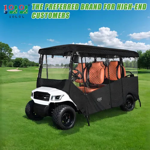 Golf Cart Enclosure 6 Passenger Universal Fit 10L0L Golf Cart GRADO B