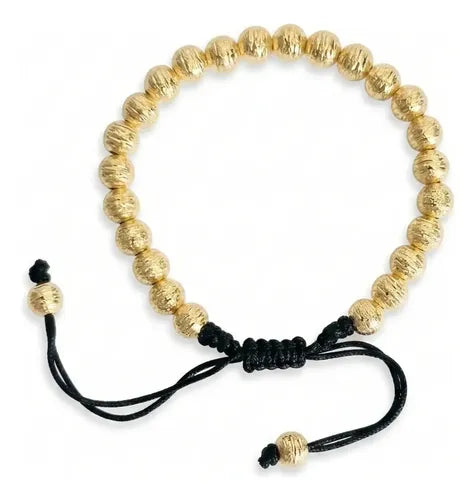 Pulseras de Pareja Ajustables Unisex Color Dorado | Grado B