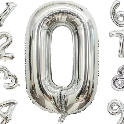 GLOBO METALICO NUMERO CHICO 16 PULGADAS 40 CM ELIGE COLOR GRADO B