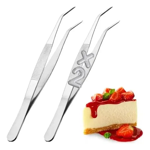 2 piezas Pinzas Precision Chef Emplatar Decoracion Cocteleria | Grado B