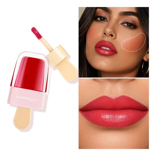 Brillo Labial 2 en 1 con Color Intenso y Lip Oil Hidratante | Grado B