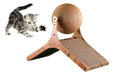 Accesorio de Bola Rascadora Ondulada para Gatos, Sisal Dorado | Grado B
