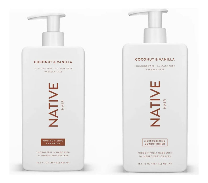 SHAMPOO AND CONDITIONER SET NATIVE MOISTURIZING 500ML GRADO B