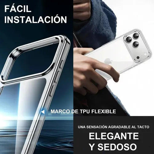 Mica de Cámara de Aluminio con Funda para iPhone 17 Pro y Pro Max Color Gris | Grado B