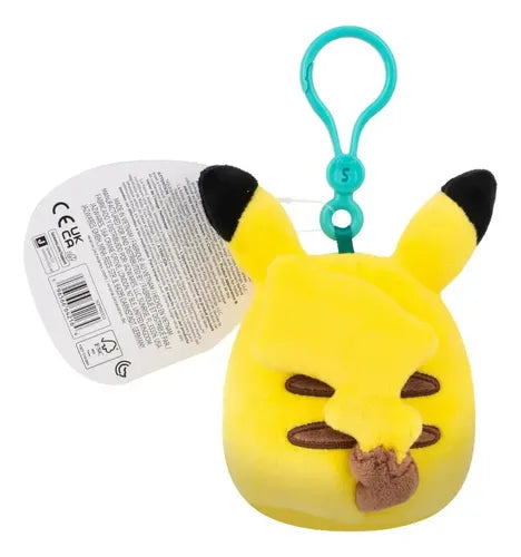 Squishmallows Clip de Peluche 3.5 Pikachu #1 Amarillo | Grado B (Caja Ligeramente Dañada)