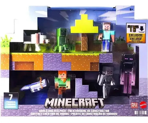 Minecraft Pack Mundial de function Object() { [native code] } Mattel Mojang Exclusiv | Grado A