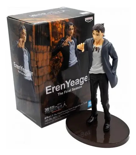 Banpresto Figura de Acción the Final Season Eren Yeager, Attack On Titan | Grado B (Caja Ligeramente Dañada)