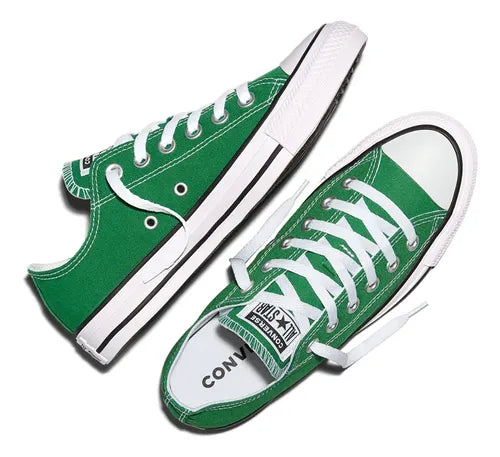 Tenis Converse Chuck Taylor 150476C Unisex Verde Liso Talla 24.5 MX | Grado B