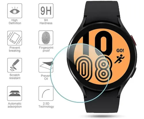 mica de cristal templado premium para galaxy watch 4 2