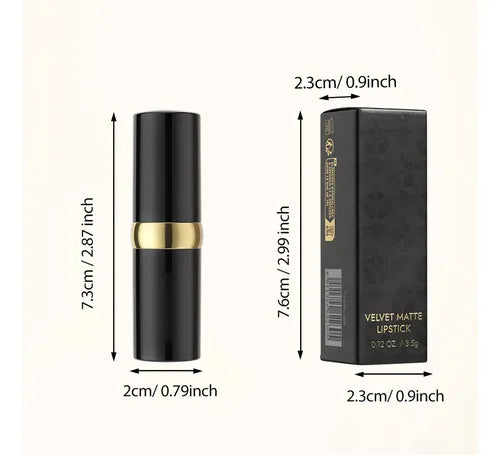 Lápiz Labial de Textura Brillante de Terciopelo Mate | Grado B