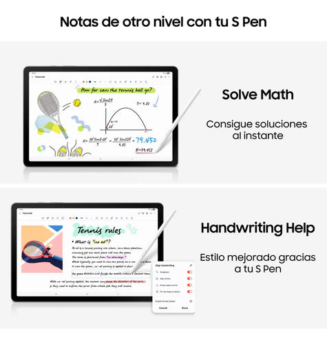 Samsung Galaxy Tab S10 Lite, 128 GB, solo WiFi, batería de larga duración, LCD de 10 pulgadas, bolígrafo S para tomar notas, Exynos 1380, círculo para buscar, herramientas AI, rojo coral GRADO B