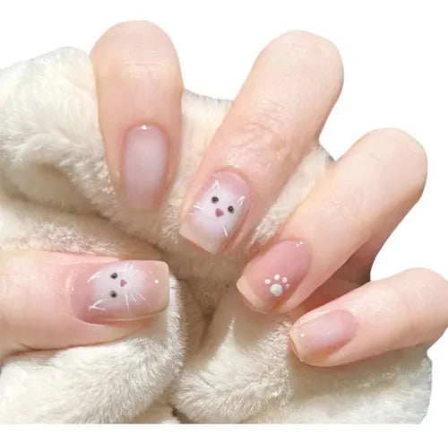 24 Uñas Postizas de Presión Modelo BT046 | Grado B