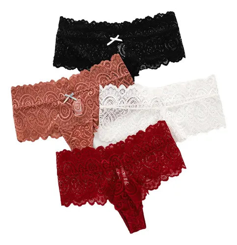 Bragas, Bragas de Tendencia de Moda para Mujeres, 4 Piezas | Grado B