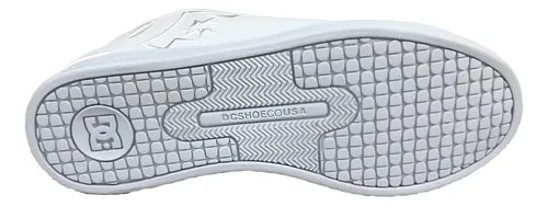 Tenis DC Shoes Court Graffik Mujer Blanco y Plateado Talla 26 MX | Grado B