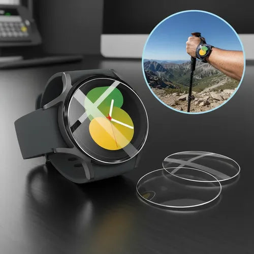 combo 3 micas d cristal templado premium para galaxy watch 6 25