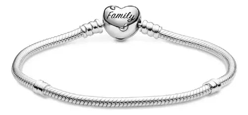 Brazalete con Broche de Corazón y Árbol de Familia | Grado B