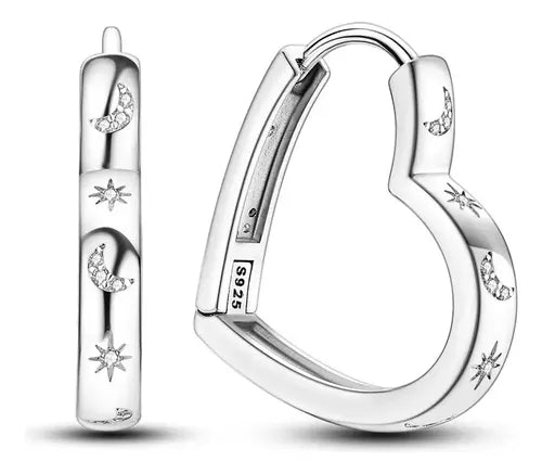 Aretes de Diseño Geométrico Color Plateado | Grado B