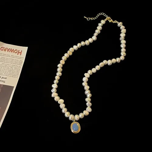 Collar de Perlas Naturales Cultivadas para Mujer Elegante | Grado B