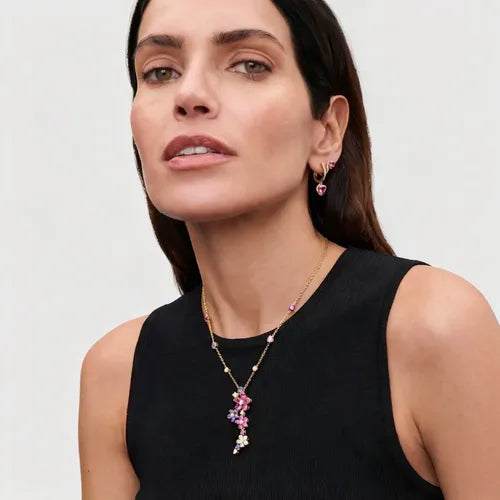 Set de Dijes Collares y Cadenas con Cajas de Regalo Color Plateado | Grado B