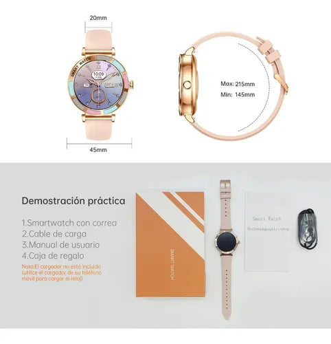 Reloj Inteligente Mujer Tizoop Smartwatch 1.27", Resistente al Agua y Llamadas Bluetooth | Grado B