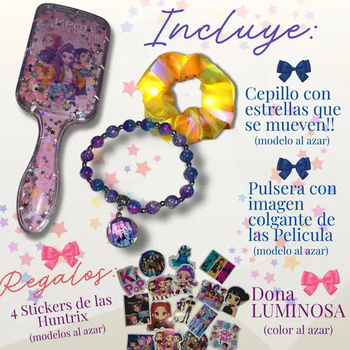 6 Piezas Pulsera Pop Morado, Decoración de Cumpleaños, Regalo Día del Niño | Grado B