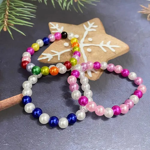 MEDIA PERLA, MANUALIDADES, BISUTERÍA, DECORACIÓN,6MM, 500PZ.