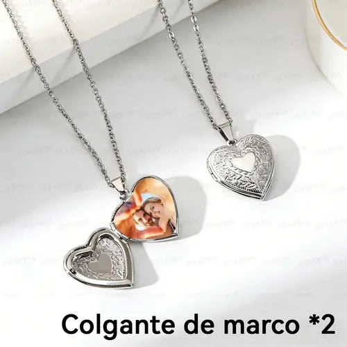 Collar 2 en 1 con Dije de Amor para Mujer | Grado B