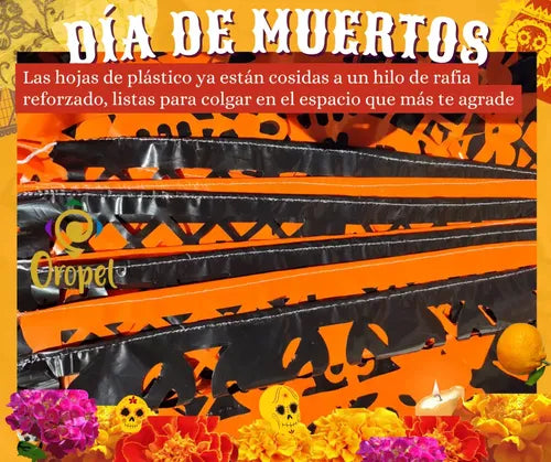 Decoraciones para Fiestas de Día de Muertos 5PC, Fiestas Naranja Día de Muertos | Grado B