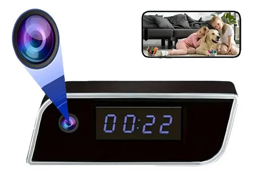 Cámara Espía Ular para Interiores 4K con Grabación de Audio y Video Color Negro | Grado B