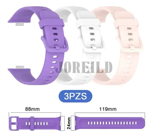 Kuoaeaye 3pzs Correa De Silicón Para Huawei Band 10/9/ ...