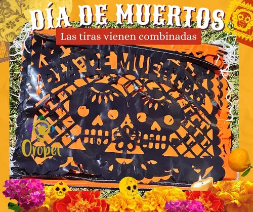 Decoraciones para Fiestas de Día de Muertos 5PC, Fiestas Naranja Día de Muertos | Grado B