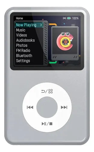 Reproductor MP3 Innioasis Y1 de 128GB con Bluetooth, Sonido HiFi y Rueda Clásica Negro | Grado B
