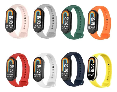 6 Correas De Silicona Para Xiaomi Mi Band 8 Repuesto Y ...