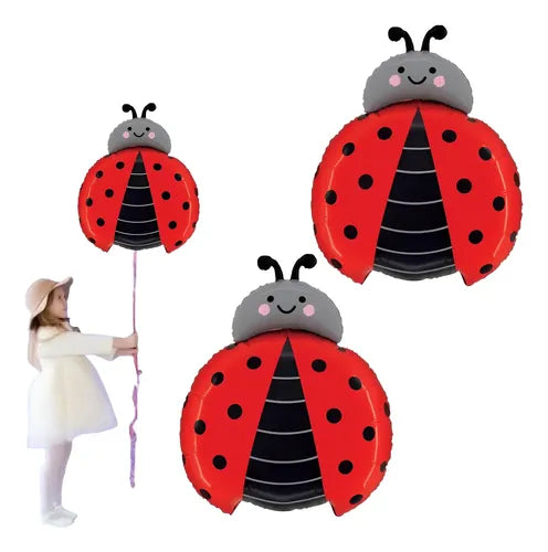 Globos Metálicos con Motivo de Mariquita para Fiesta Temática | Grado B