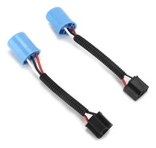 2 Conectores de Arnés de Cables 9007 Macho a H4 9003 Hembra | Grado B