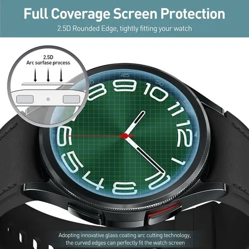 COMBO 3 MICAS D CRISTAL TEMPLADO PREMIUM PARA GALAXY WATCH 6