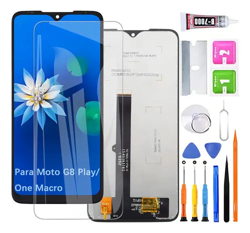 Pantalla Display para Motorola Moto G8 Play y One Macro Color Negro | Grado B