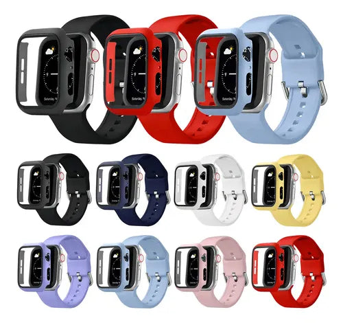 Funda y 2 Correas para Apple Watch Series 4 5 6 7 8 y SE | Grado B