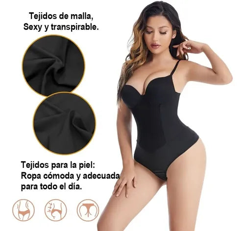 PANTY FAJA SEXY BODY BRALETTE LEVANTA POMPA MOLDEADORA