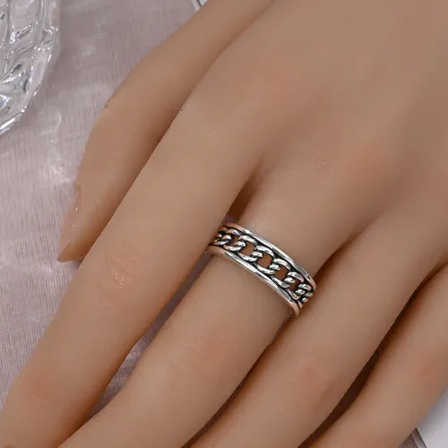 Anillo Calado para Mujer Color Plateado | Grado B
