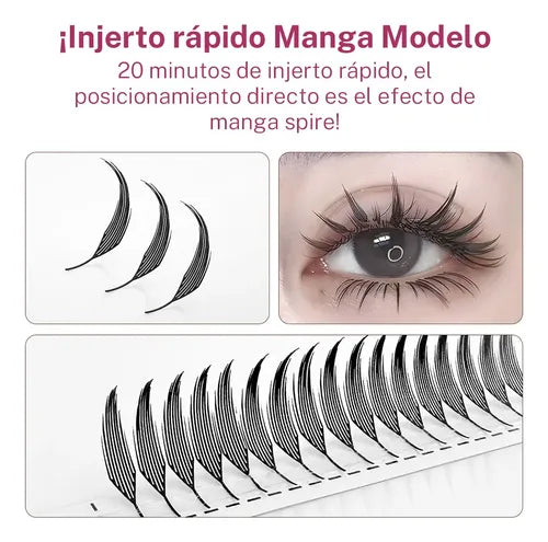 Extensiones de Pestañas Easy Fans Bloom Mix D de 8 a 15 mm | Grado B