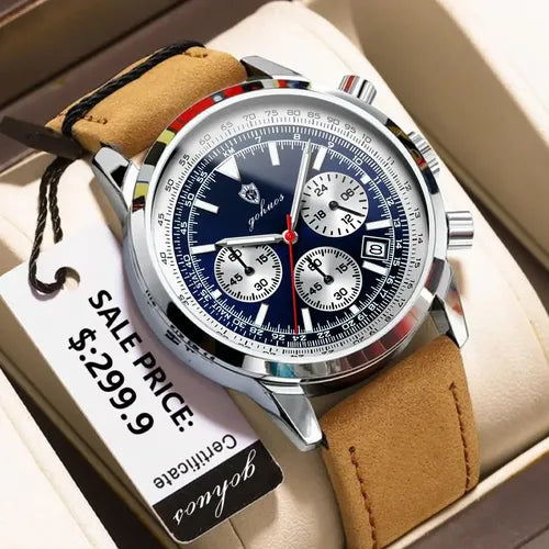 Reloj de Cuero Gohuos Business Cronógrafo | Grado B