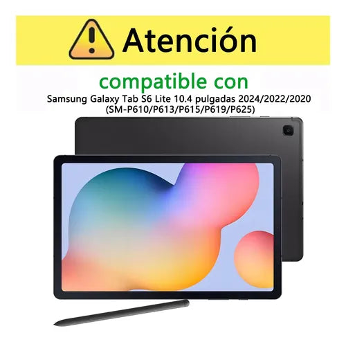 Funda Compatible con Samsung Galaxy Tab S6 Lite (10.4") Modelos 2024 / 2022 / P610/P613/P619 Espacio para S-Pen | Grado B