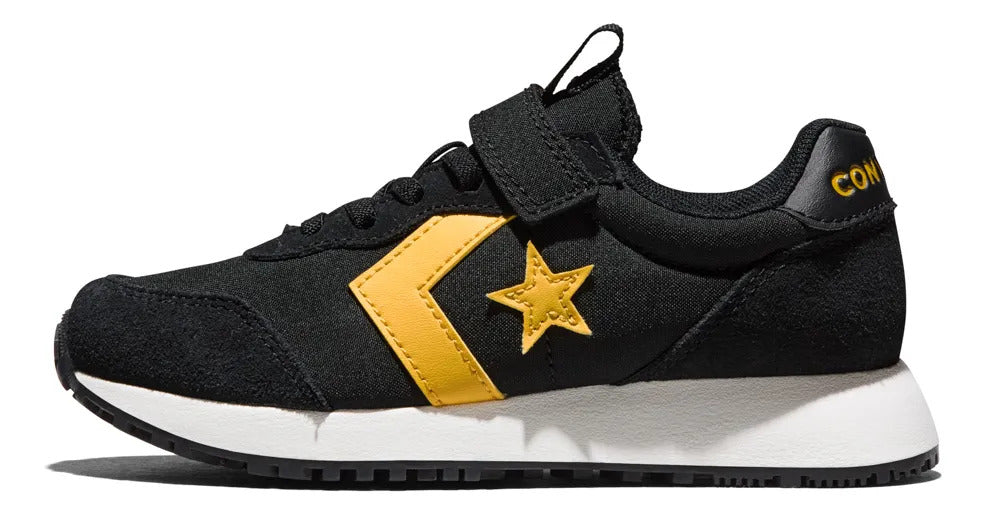 Tenis Converse Omega Trainer Seasonal Color A17075c Niños Negro Liso 21.5 MX GRADO A