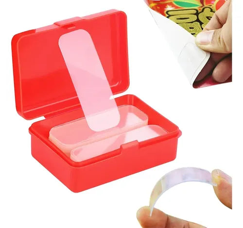 Transparente Cinta Doble Cara Reutilizable Nano Tape 180piezas Liso | Grado B