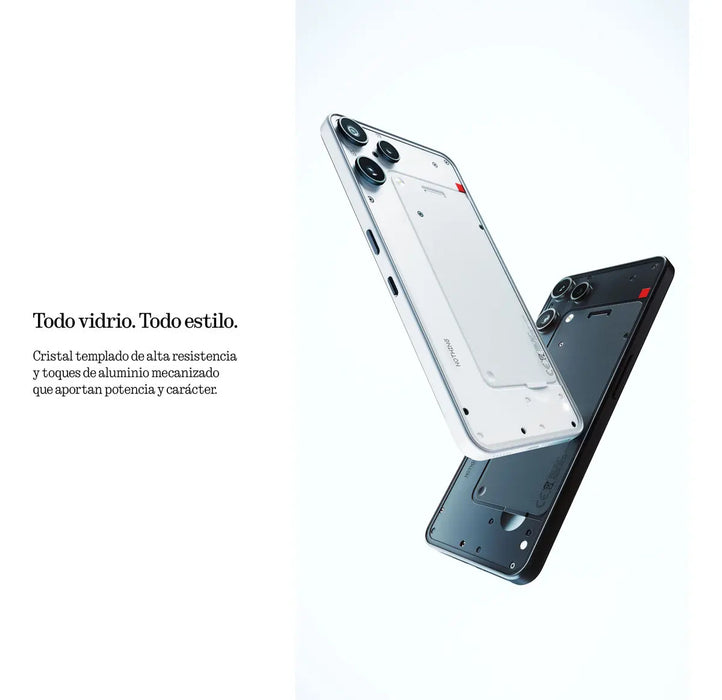 Nothing Phone (3a) Lite Teléfono 5g Smartphone 8gb Ram 128gb Rom 6.77'' Amoled Pantalla 120hz 3000nits Triples Cámaras 50mp 4k Chatgpt Ia Essential Color Blanco GRADO B,