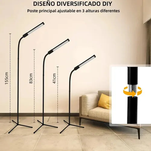 Lámpara LED de Pie para Extensión de Pestañas Ajustable | Grado B