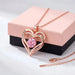 Collar con Dijes de Dos Corazones Regalo para Mujer | Grado B