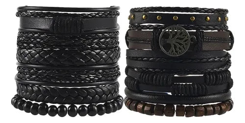 Pulsera de Piel con Motivo de Balón de Fútbol | Grado B