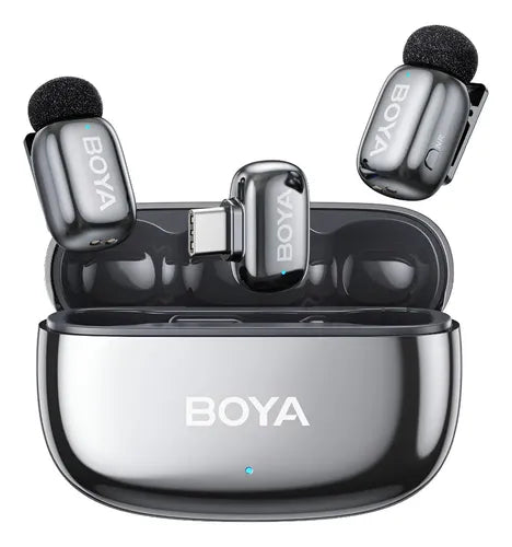 2 Micrófonos de Solapa Inalámbricos Boya BY-V2 para iPhone | Grado B